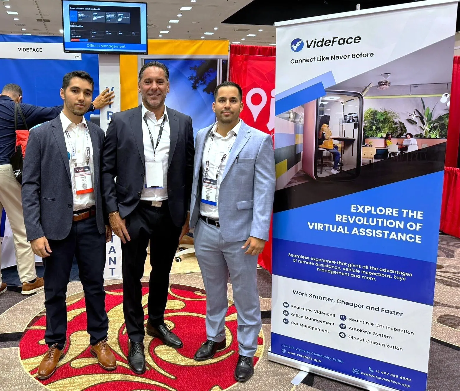 VideFace team at the International Car Rental Show 2024