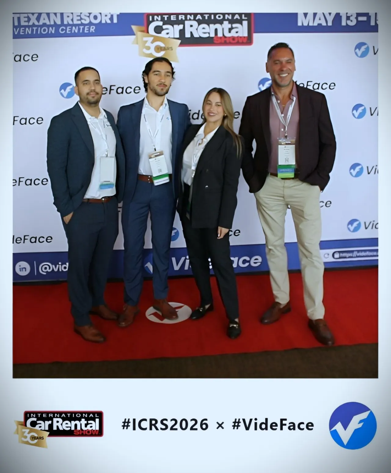 VideFace team at the International Car Rental Show 2026