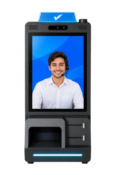 VideFace vertical kiosk